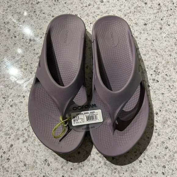OOFOS Original men’s impact absorption slides size 15 flip-flops - Picture 4 of 6